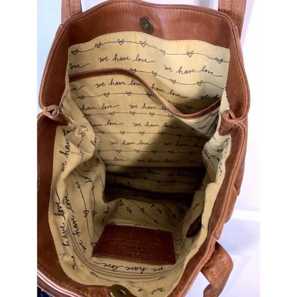 Lisa Leonard We Have Love Tote in Honey Brown - Picture 9 of 9